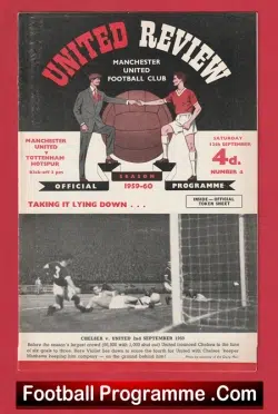 Manchester United v Tottenham 1959 – Man Utd 59