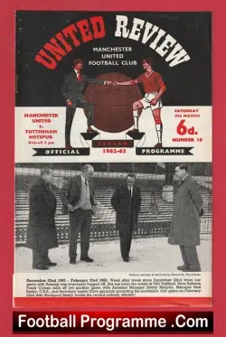 Manchester United v Tottenham 1963 – Man Utd 63