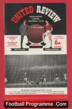 Manchester United v Tottenham 1964 – Man Utd 64
