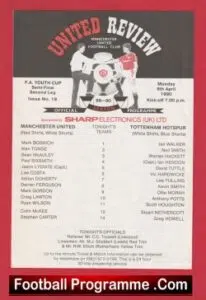 Manchester United v Tottenham 1990 – Youth Cup Semi + Ryan Giggs