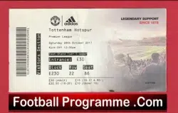 Manchester United v Tottenham 2017 – Football Ticket