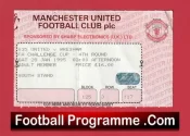 Manchester United v Wrexham 1995 – FA Cup Football Ticket
