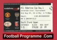 Manchester United – Vodafone Tournament Man Utd 2004 Ticket Pre Season Day 1