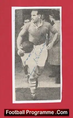 Middlesbrough George Hardwick Autograph Signed Footballer - football programme