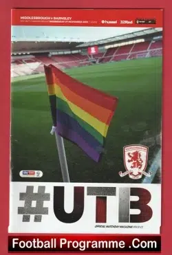 Middlesbrough v Barnsley 2019 - football programme