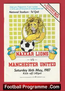 Naxxar Lions v Manchester United 1987 – Malta