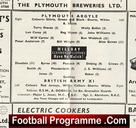Plymouth Argyle v British Army 1959 - Football Programme - Image 4
