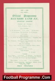 Rayners Lane v Marlow 1957 – 1950s