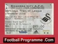 Swansea City v Manchester United 2013 – Football Ticket