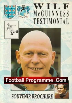 Wilf McGuinness Testimonial Benefit Match Manchester United 1990 Signed Plus - football programme