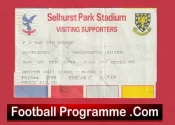 Wimbledon v Manchester United 1994 – FA Cup Footrball Ticket