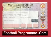 Manchester United v Gothenburg 1994 – Match Ticket