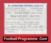 St Johnstone v Manchester United 1989 – Match Ticket Official Opening