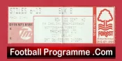 Nottingham Forest v Manchester United 1999 – Treble Season Ticket