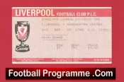 Liverpool v Manchester United 1988 – Match Ticket