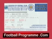 Leicester City v Manchester United 1995 – Football Ticket
