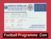 Leicester City v Manchester United 1995 – Football Ticket