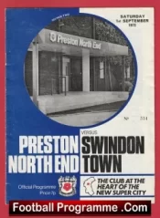 Preston North End v Swindon Town 1973 – Bobby Charlton Manager