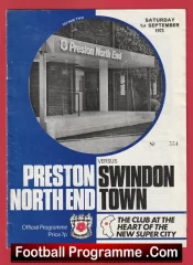 Preston North End v Swindon Town 1973 – Bobby Charlton Manager