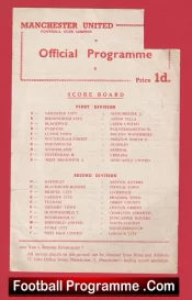 Manchester United v Blackburn Rovers 1957 – Reserves Busby Babes Bobby Charlton