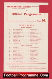 Manchester United v Chesterfield 1956 – Reserves Match Bobby Charlton