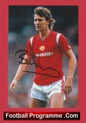 Manchester United Bryan Robson Autograph Signed Man United