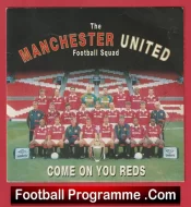 Manchester United Football Team Come On You Reds United Record – Multi Signed 1994