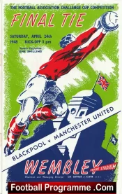 Manchester United v Blackpool 1948 – FA Cup Final Multi Signed