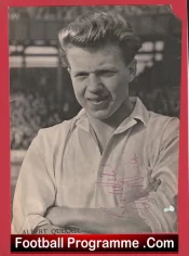 Manchester United Albert Quixall Autographed Signed Man Utd Footballer