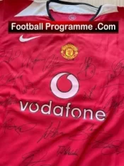 Manchester United Multi Autographed Signed Football Shirt 2005 – Ronaldo + Ferguson