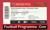 Sheffield United v Manchester United 2006 – Match Ticket 2023