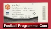 Manchester United v Derby County 2007 – Comp Match Ticket