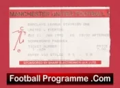 Manchester United v Everton 1992 – Match Ticket