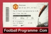 Manchester United v Chelsea 2011 – Youth Cup Semi Final Ticket