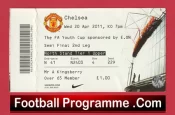 Manchester United v Chelsea 2011 – Youth Cup Semi Final Ticket
