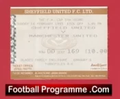Sheffield United v Manchester United 1993 – FA Cup Ticket
