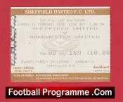 Sheffield United v Manchester United 1993 – FA Cup Ticket