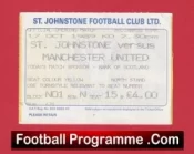 St Johnstone v Manchester United 1989 – Football Ticket Ground Opening