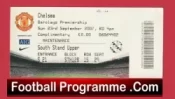 Manchester United v Chelsea 2007 – Comp Ticket