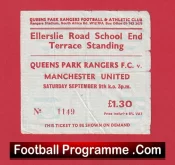 Queens Park Rangers v Manchester United 1978 – QPR Ticket