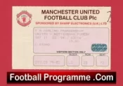 Manchester United v Nottingham Forest 1994 – Football Ticket