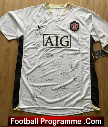 Manchester United Multi Autographed Signed Football Shirt 2006 - 2009 + Ronaldo - Image 2