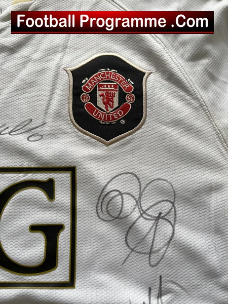 Manchester United Multi Autographed Signed Football Shirt 2006 - 2009 + Ronaldo - Image 15
