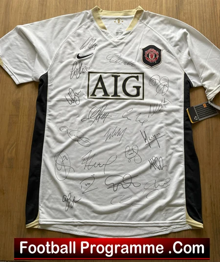 Manchester United Multi Autographed Signed Football Shirt 2006 - 2009 + Ronaldo - Image 18