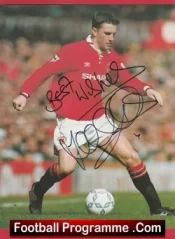 Manchester United Lee Sharpe Autographed Signed Picture Man Utd 1988 – 1996