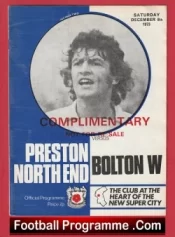 Preston North End v Bolton Wanderers 1973 – Bobby Charlton Manager