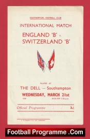 England v Switzerland 1956 – Duncan Edwards – B International