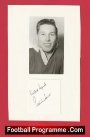 Manchester United Eddie Lewis Autograph Signed Busby Babes – 1952 – 1955