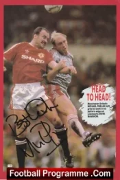 Manchester United Mike Phelan Autograph Signed Man Utd
