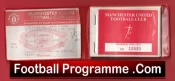 Manchester United Man Utd Season Ticket Book LMTB 1992 1993 Champions